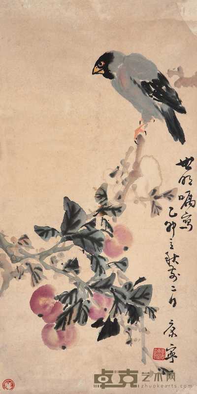 康宁 花鸟 立轴 69×35cm